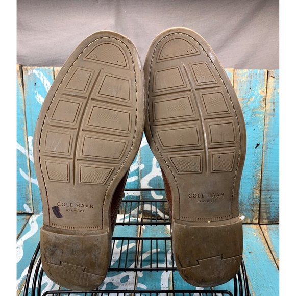 Cole Haan Grand.OS Mens size 12M Brown Leather Chukka Desert Ankle Boots C24298 - Picture 8 of 10